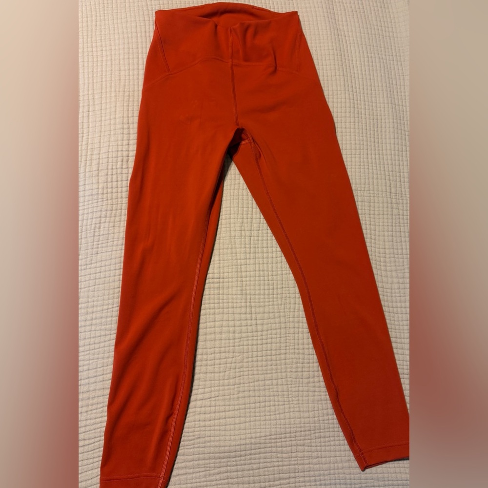 Lululemon leggings size 6 color rust